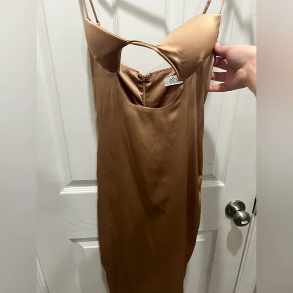 oh polly satin midi dress OH POLLY